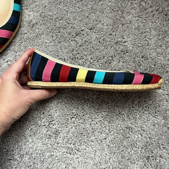 GUC Kate Spade Multicolor Striped Women's Flats 6 - Picture 7 of 10